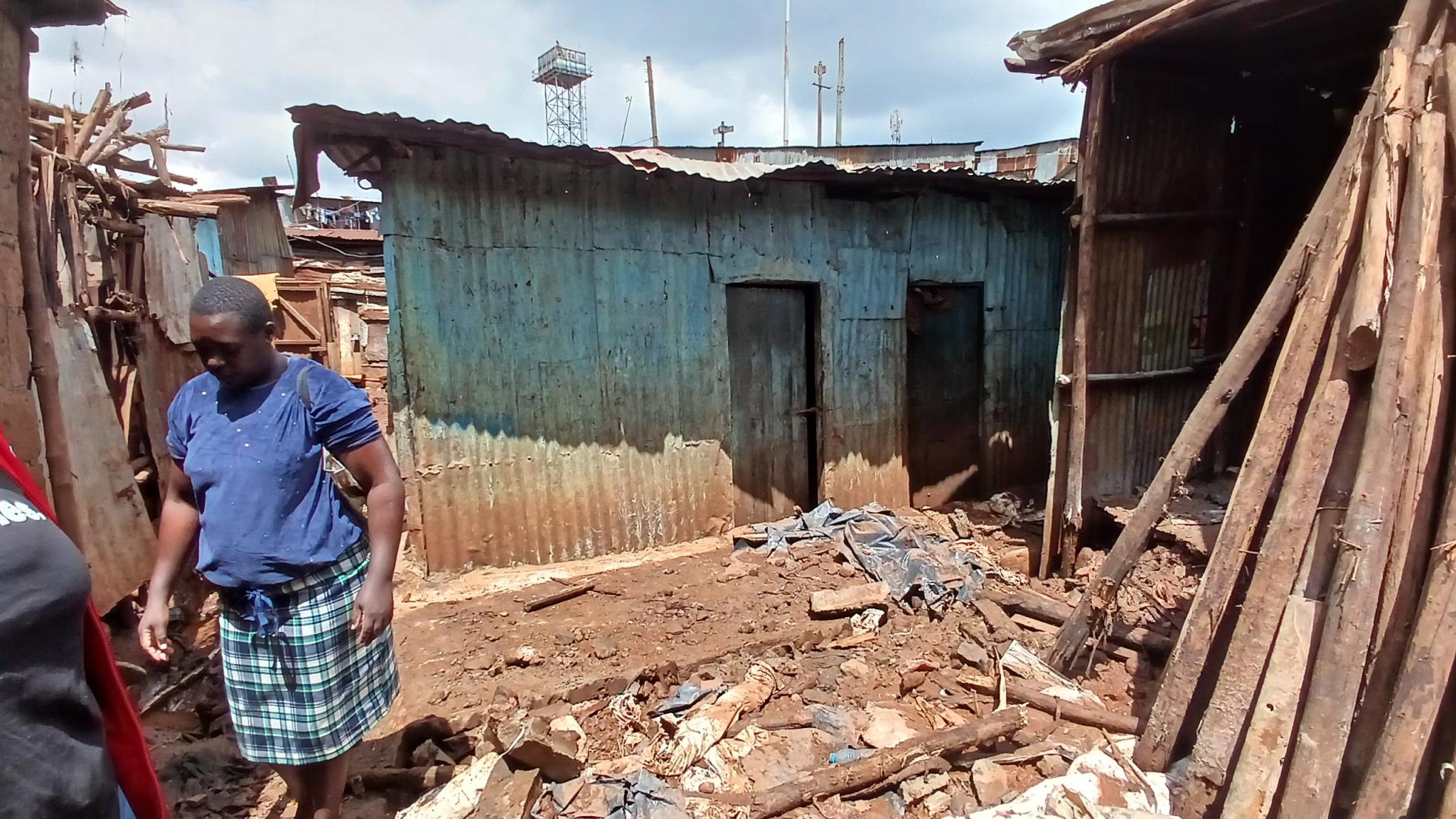 Figure 3: A resident’s home damaged by the flood, Mathare. Source: author 2024.