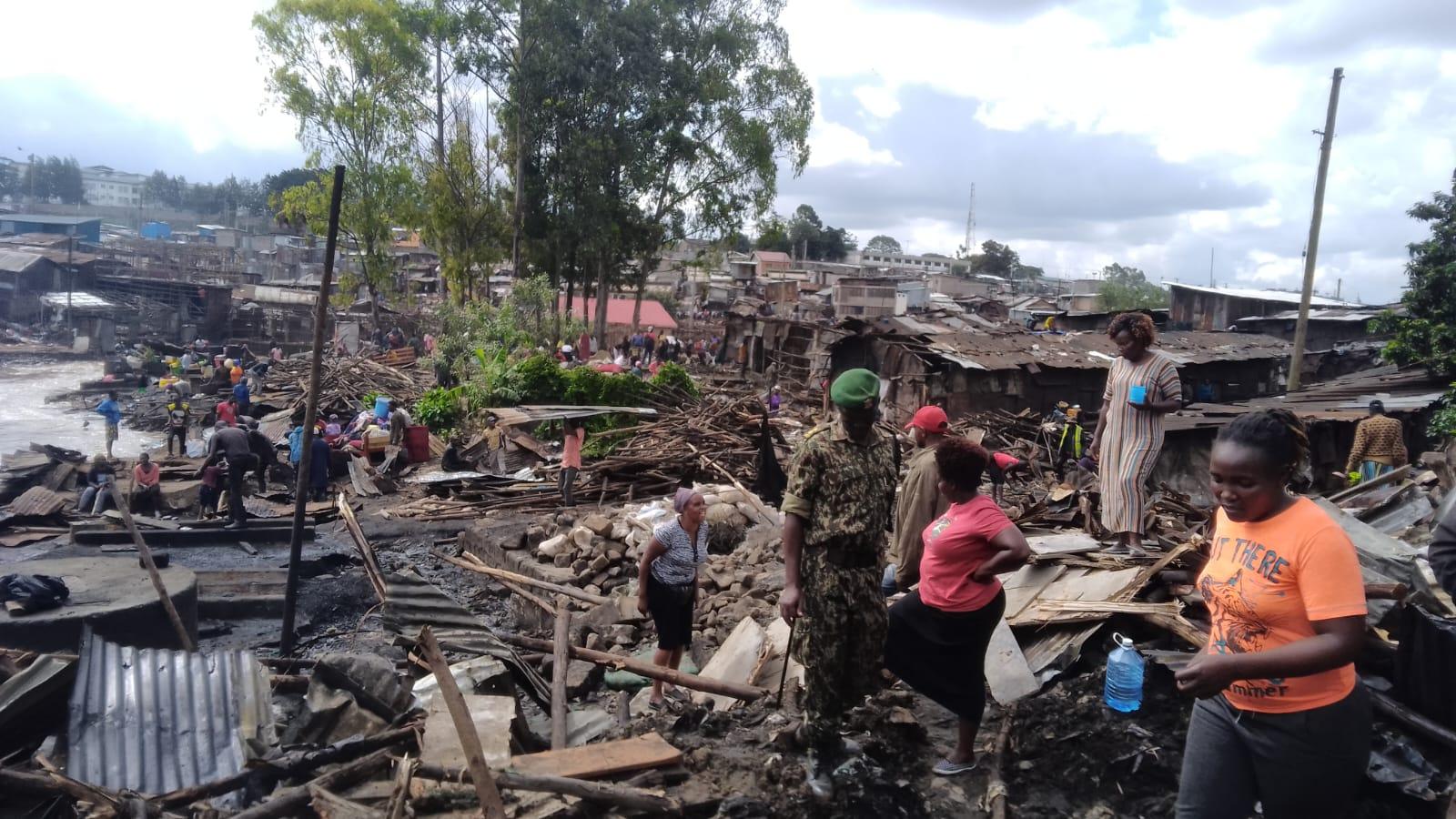 Figure 2: demolishing work in Mathare. Source: author 2024.