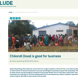 CFIA in de media, INCLUDE; Chikondi (love) is good for business.