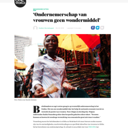 CFIA in de media, OneWorld, ondernemerschap van vrouwen geen wondermiddel